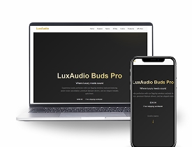 LuxAudio Buds Pro - AR Promotional Website